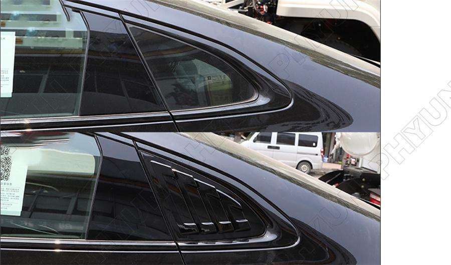 2 x Glossy Black Window Louvers Shutter Cover For Chevrolet Malibu XL 2016-2020