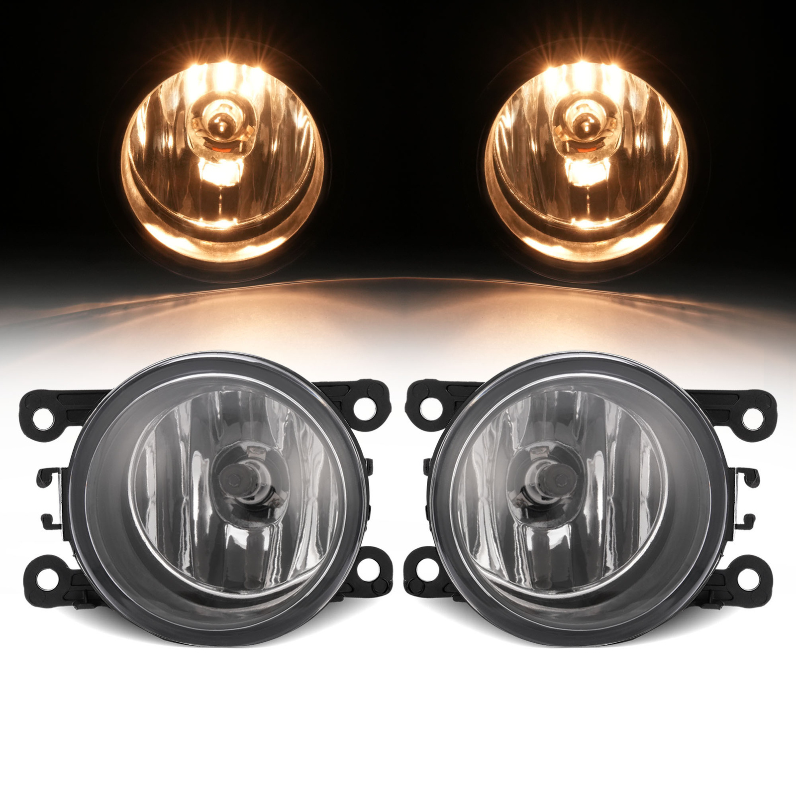 For Ford Explorer 2011 2012 2013 2014 2015 Fog Light Driving Lamp w/Bulbs Pair