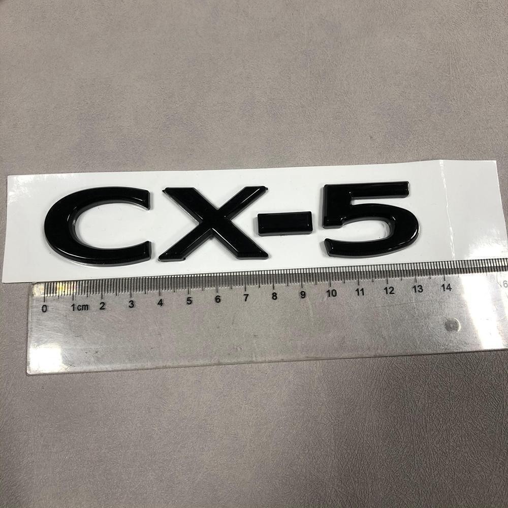 4pcs Gloss Black For 2023-2024 CX-5 AWD SKYACTIV G Emblem + Rear Badge Replace