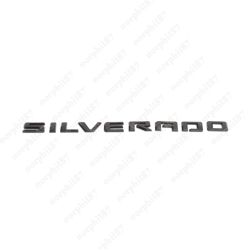 For 2019-2026 Silverado Tailgate Letter Logo Emblem Badge Z71 LT LTZ Gloss Black