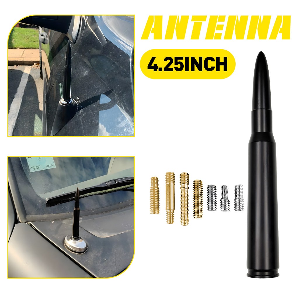 BULLET ANTENNA for DODGE RAM 1500 RAPTOR BRONCO FORD F150 TRUCK 50 CAL CALIBER