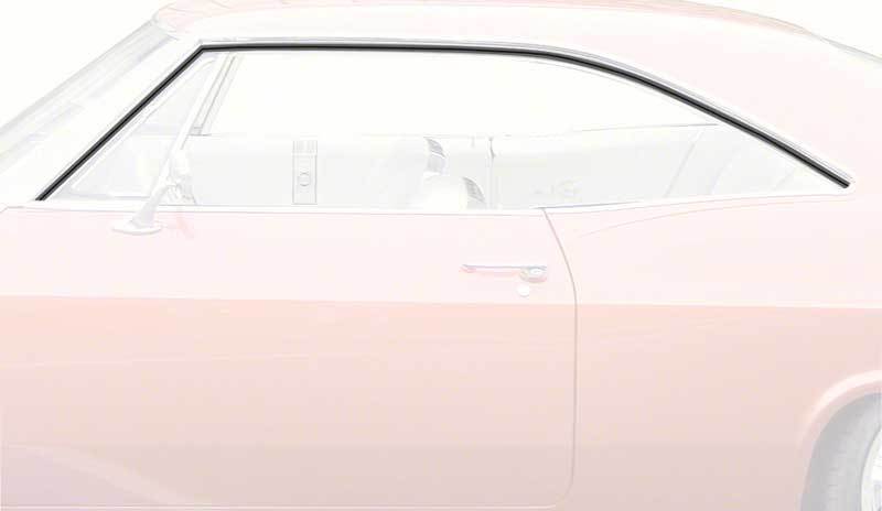 1969-72 GM A Body Door Roof Rail Weatherstrip Rubber Gasket Kit NEW 4 Piece Kit