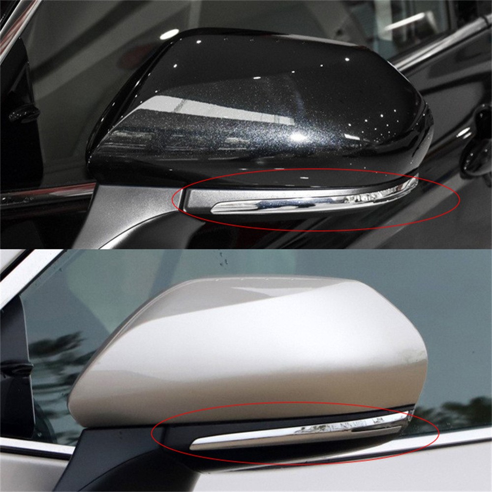 Left Side Door Wing Mirror Strip Chrome Trim Molding For Toyota Camry 2019-2023