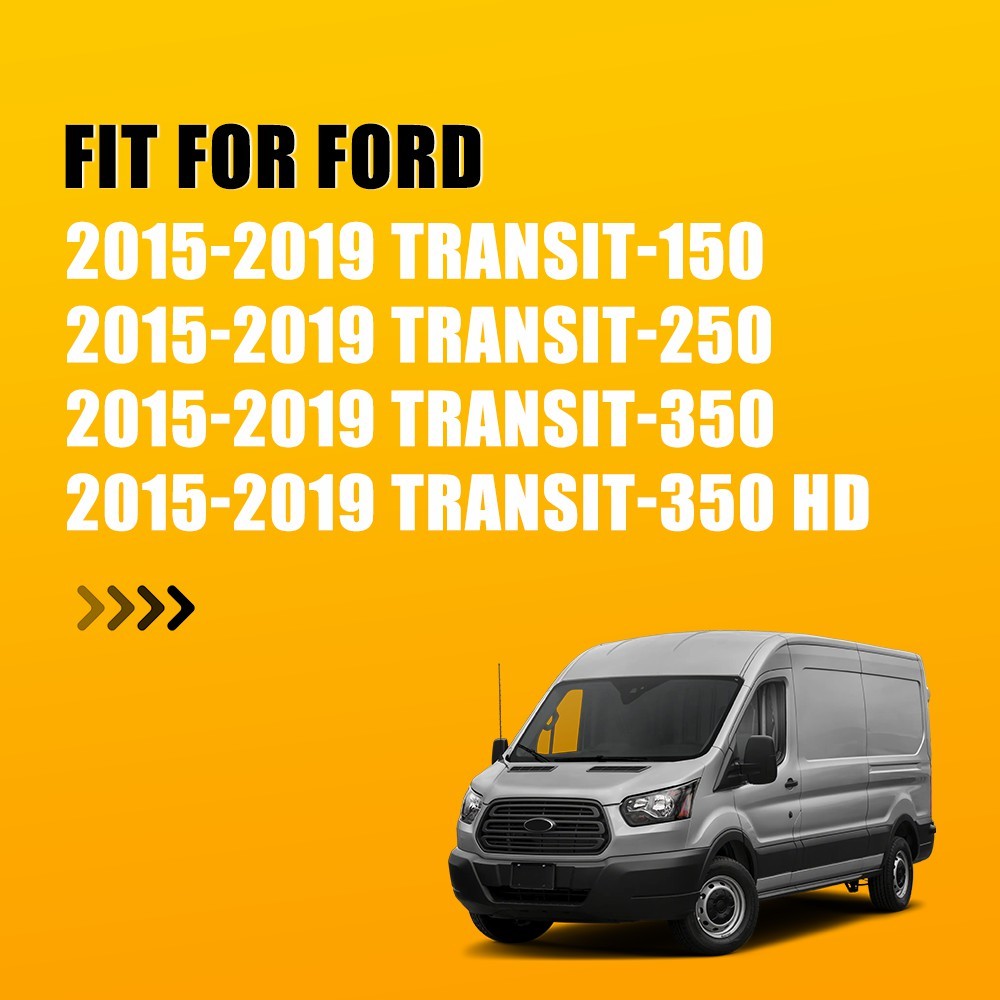 Front License Plate Bracket Plastic for 2015-2019 Ford Transit-150 Transit-250