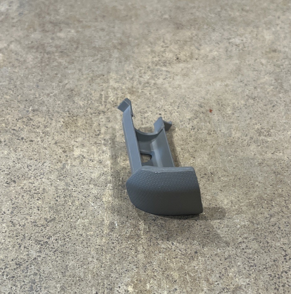 Light Ash Gray Driver Side Center Pillar Upper Trim Panel Bolt Cap (23203899)