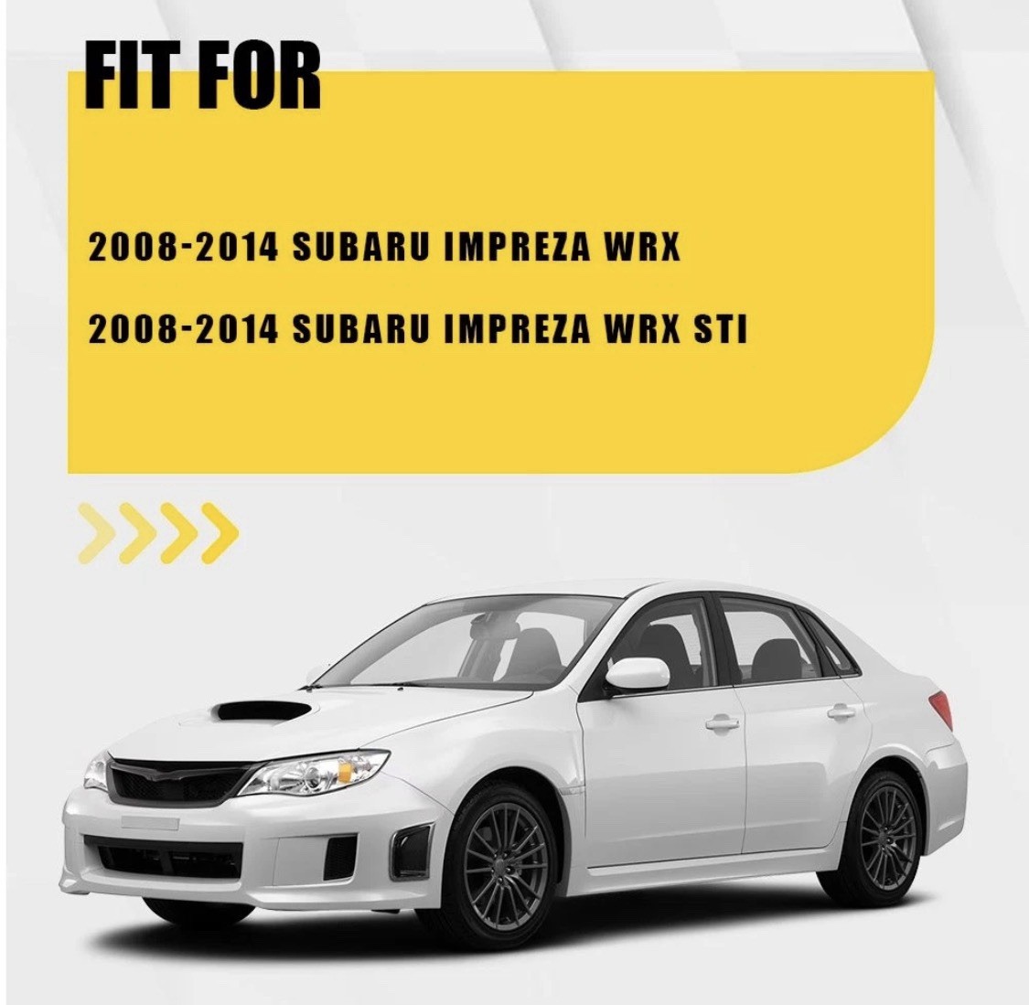 2PCS Bumper Side Air Vent Grill Covers – 2008-2014 Subaru Impreza WRX/WRX STI EH