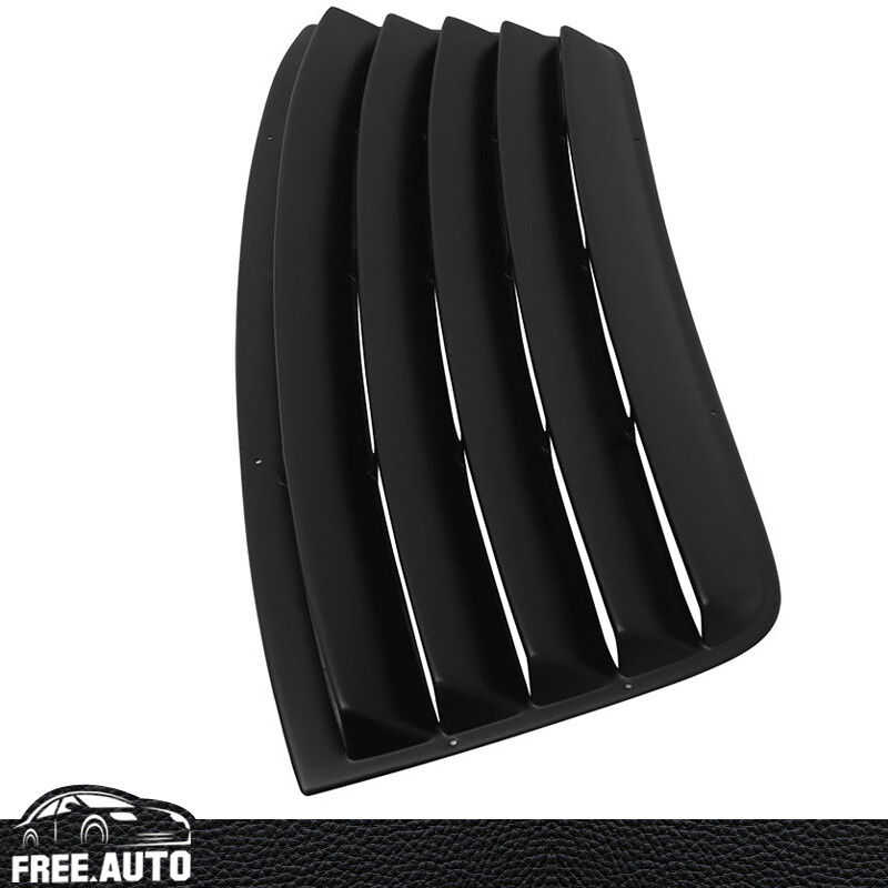 Fits 08-23 Dodge Challenger Rear Window Louver Sun Shade Unpainted Black PU