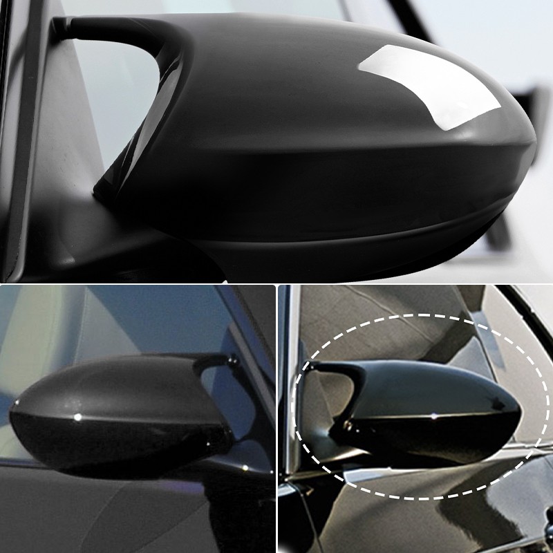 For 2005-2008 BMW E90 E91 328i 335i Pre-LCI Gloss Black Side Mirror Cover Cap US