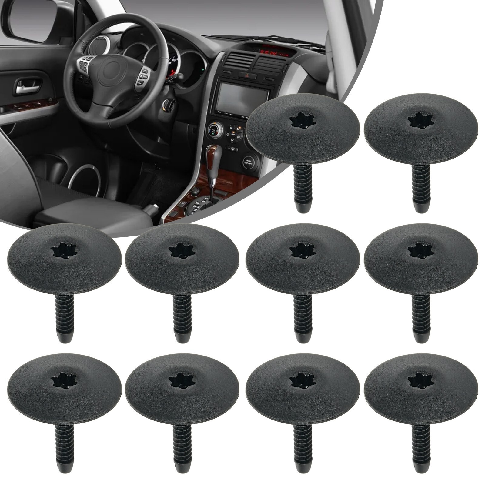 Pack of 10 High Quality Plastic Clips for 3 Series Side Skirt and Undertray