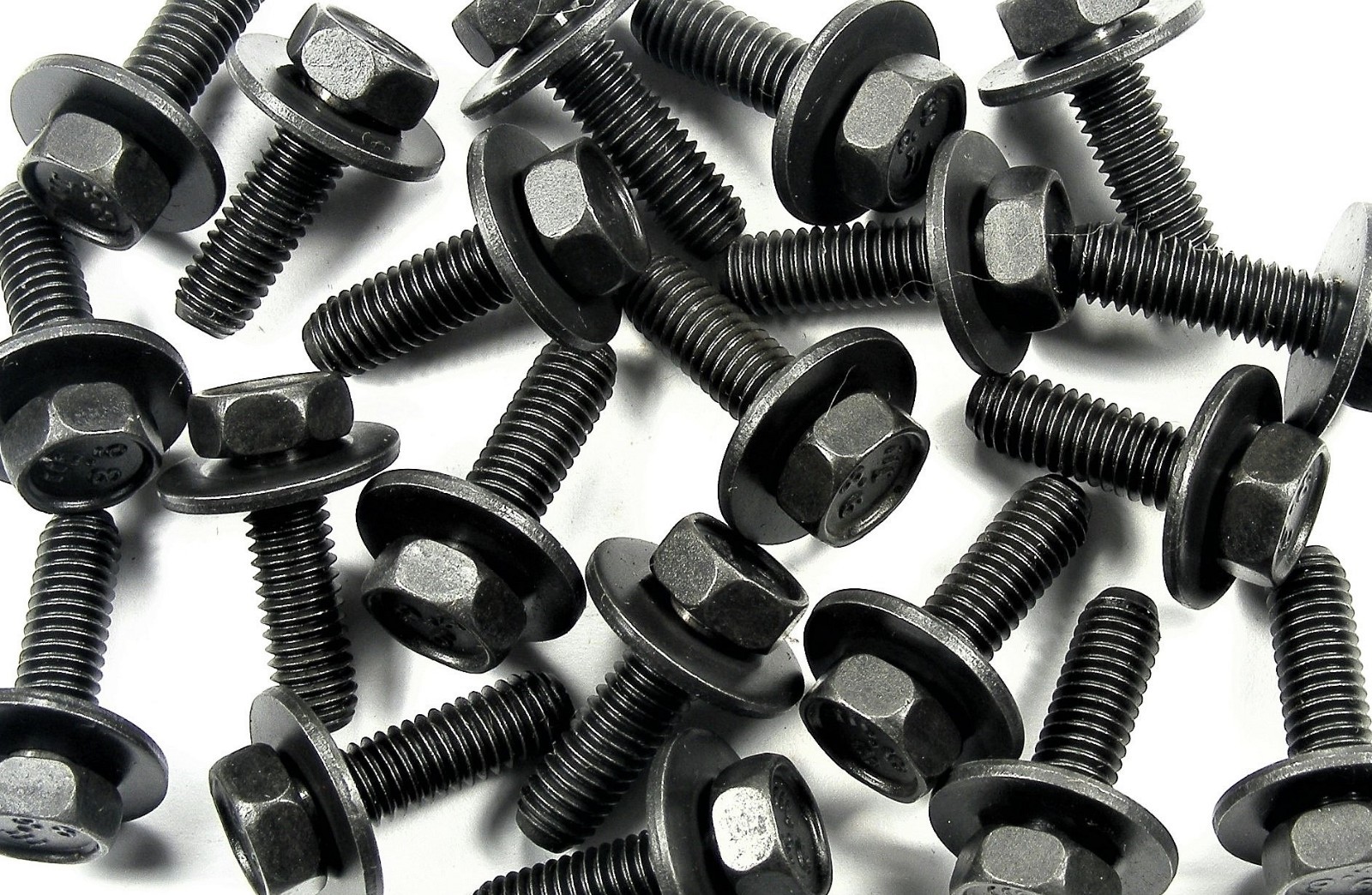 HONDA ACURA Body Bolts- M6-1.0 x 20mm Long- 10mm Hex 17mm Washer- 40 bolts #171F