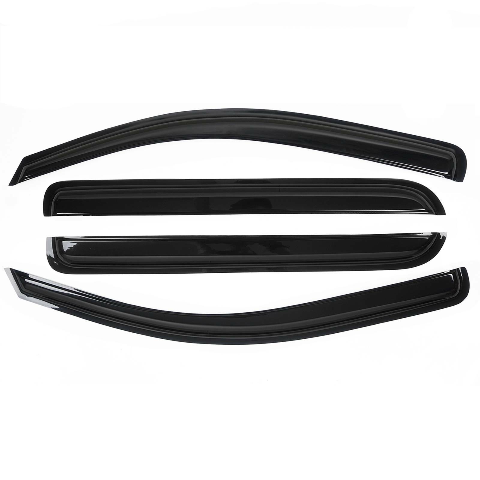 For Chevrolet Silverado 1500 Crew Cab 2014-2018 Window Visor Rain Guards Shades