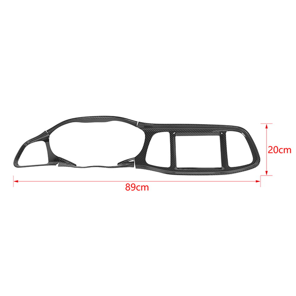 Central Control Panel Dashboard Gear Shift Cover Trim Kit for Challenger 2015+