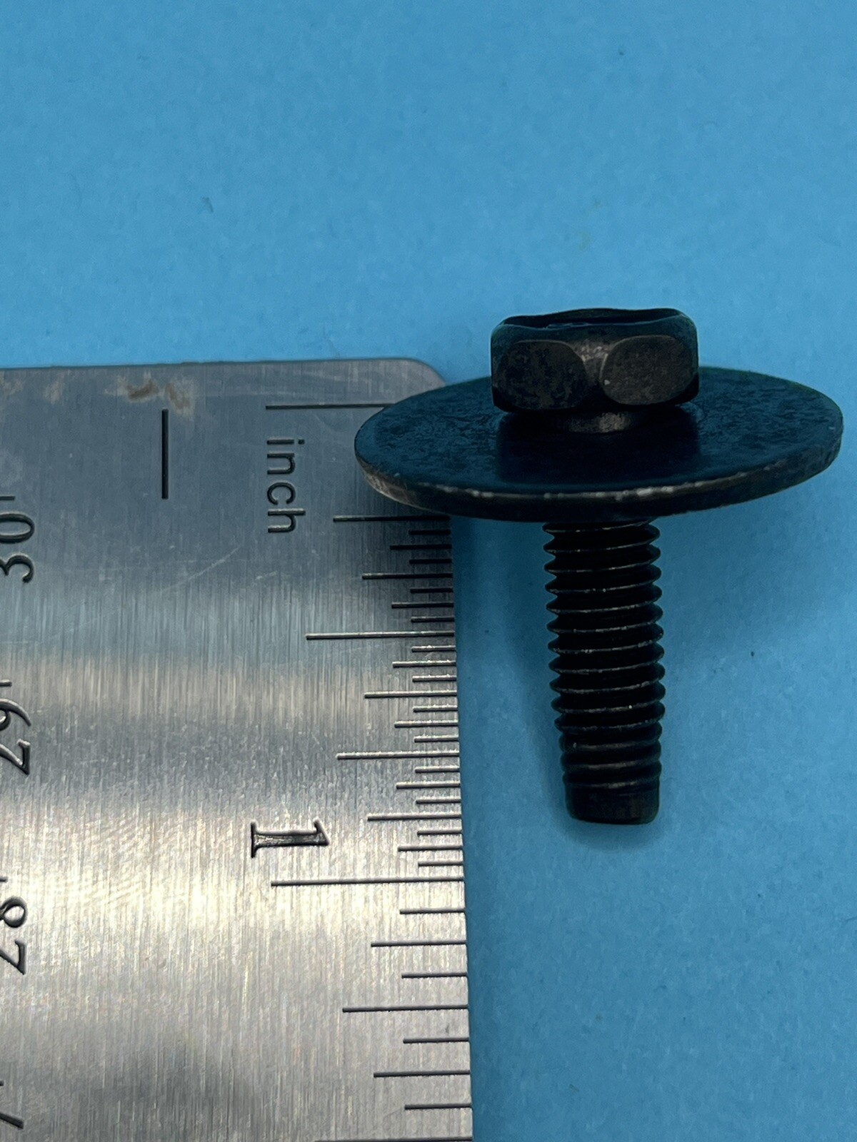 (Pack of 4) Headlamp Bolts M6-1.0 x 20mm Hex Head Sems Body for GM 11589031