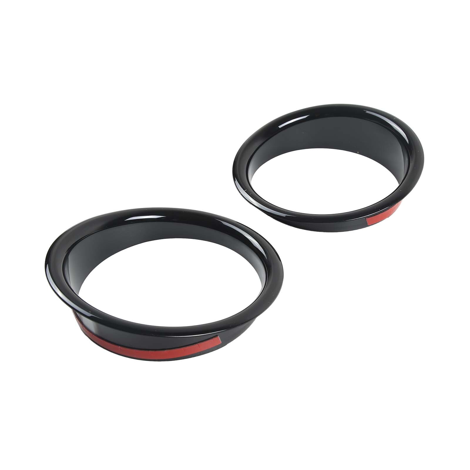 Gloss Black Front Bumper Chrome Fog Lights Lamps Trim Cover For Hummer H2 03-09