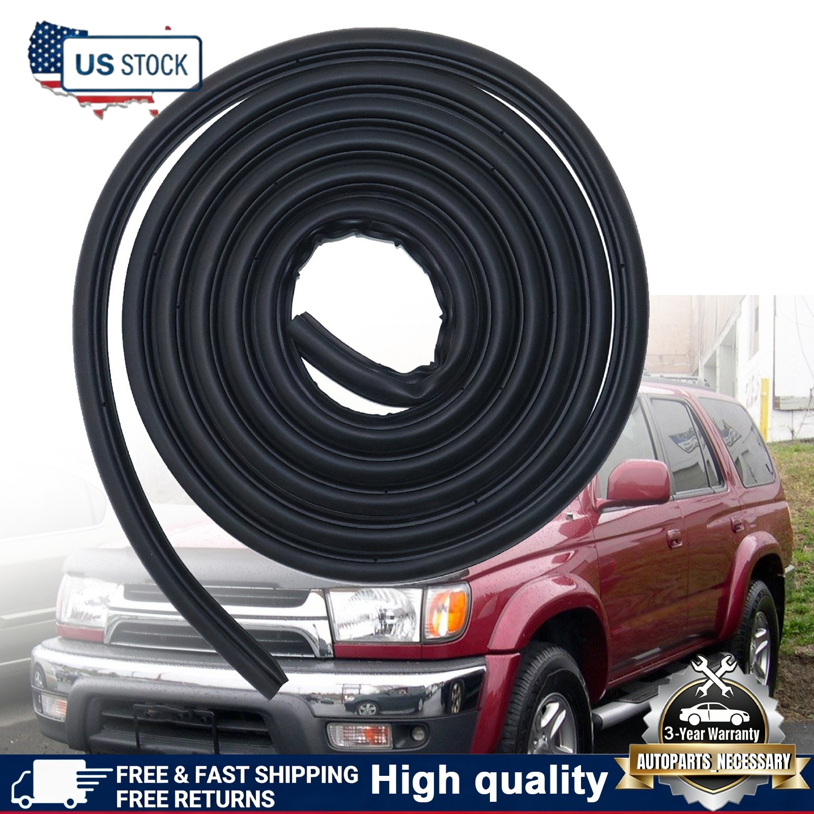 6231135013 New Fits For 1996-2002 Toyota 4Runner Front Door Weatherstrip Seal