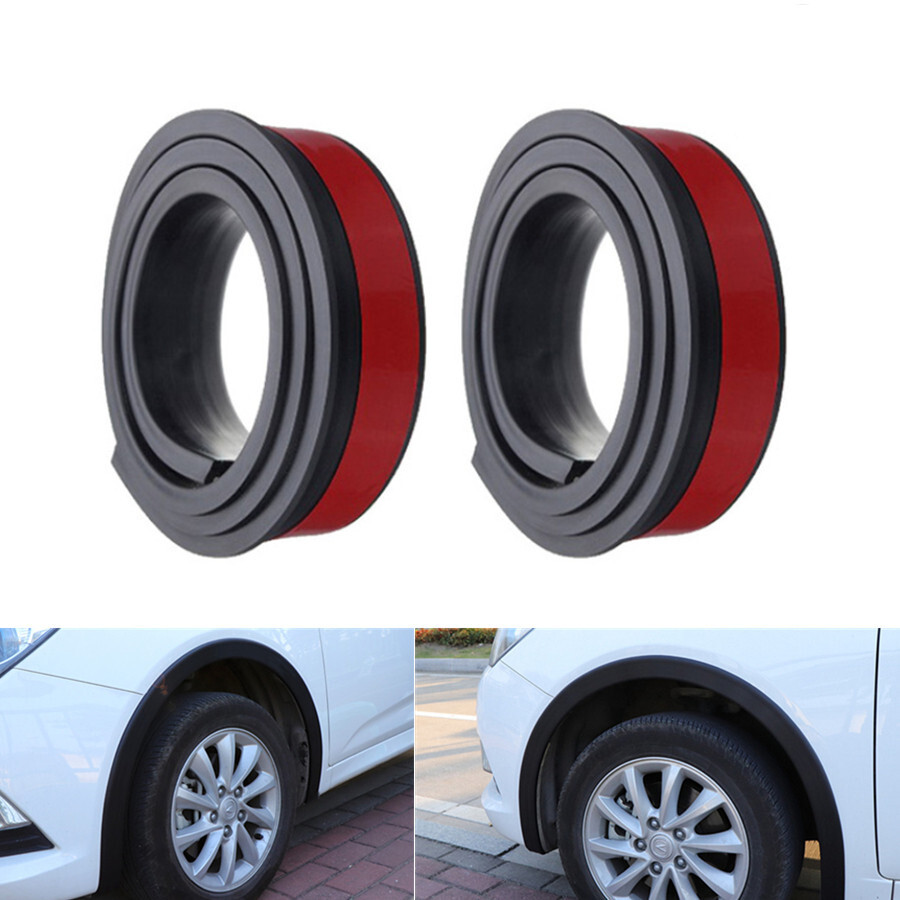 Fender Flares Car Wheel Eyebrow Arch Extension Protector Moulding Trim Strip