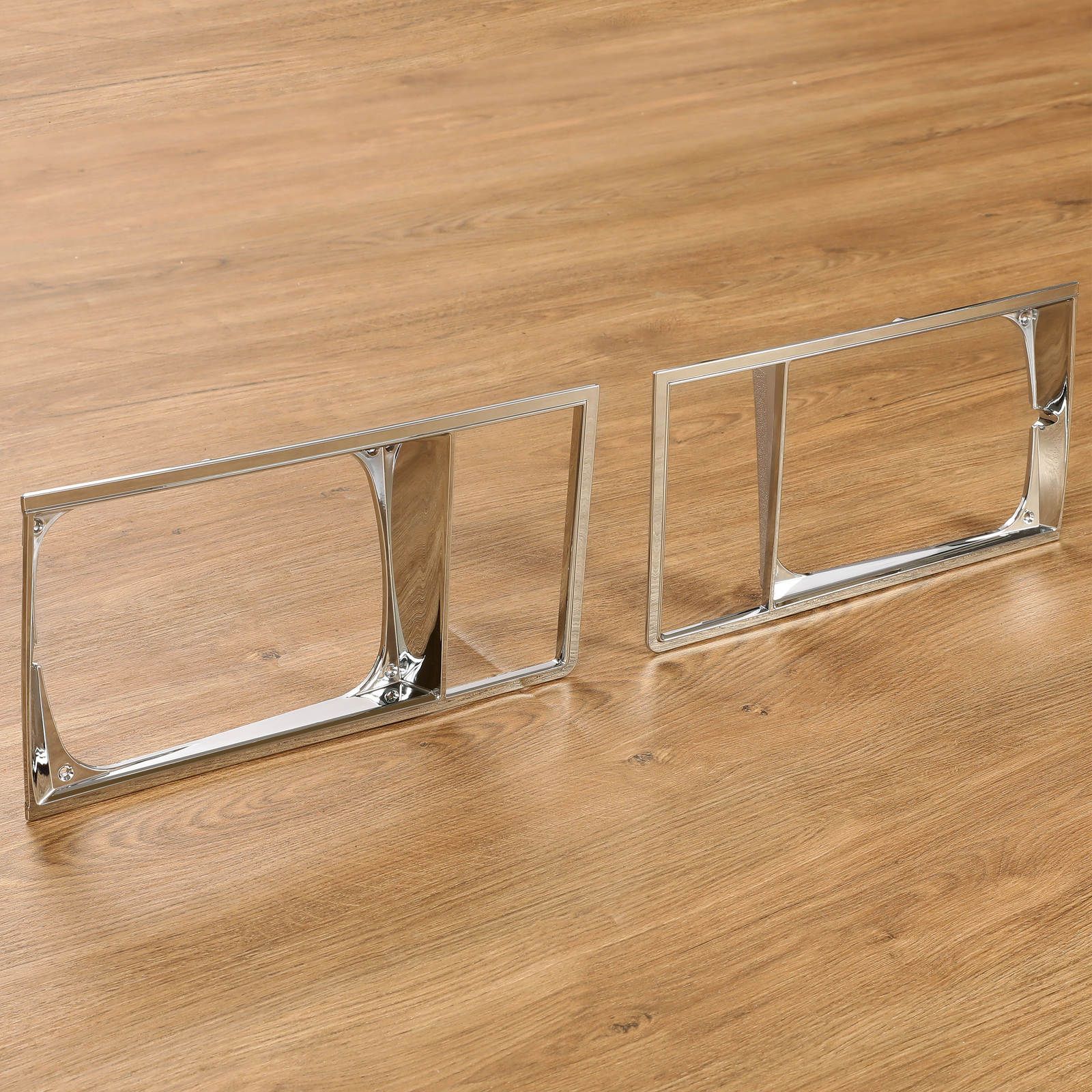 Headlight Headlamp Light Trim Bezel Set Chrome For 1978-1979 Malibu El Camino