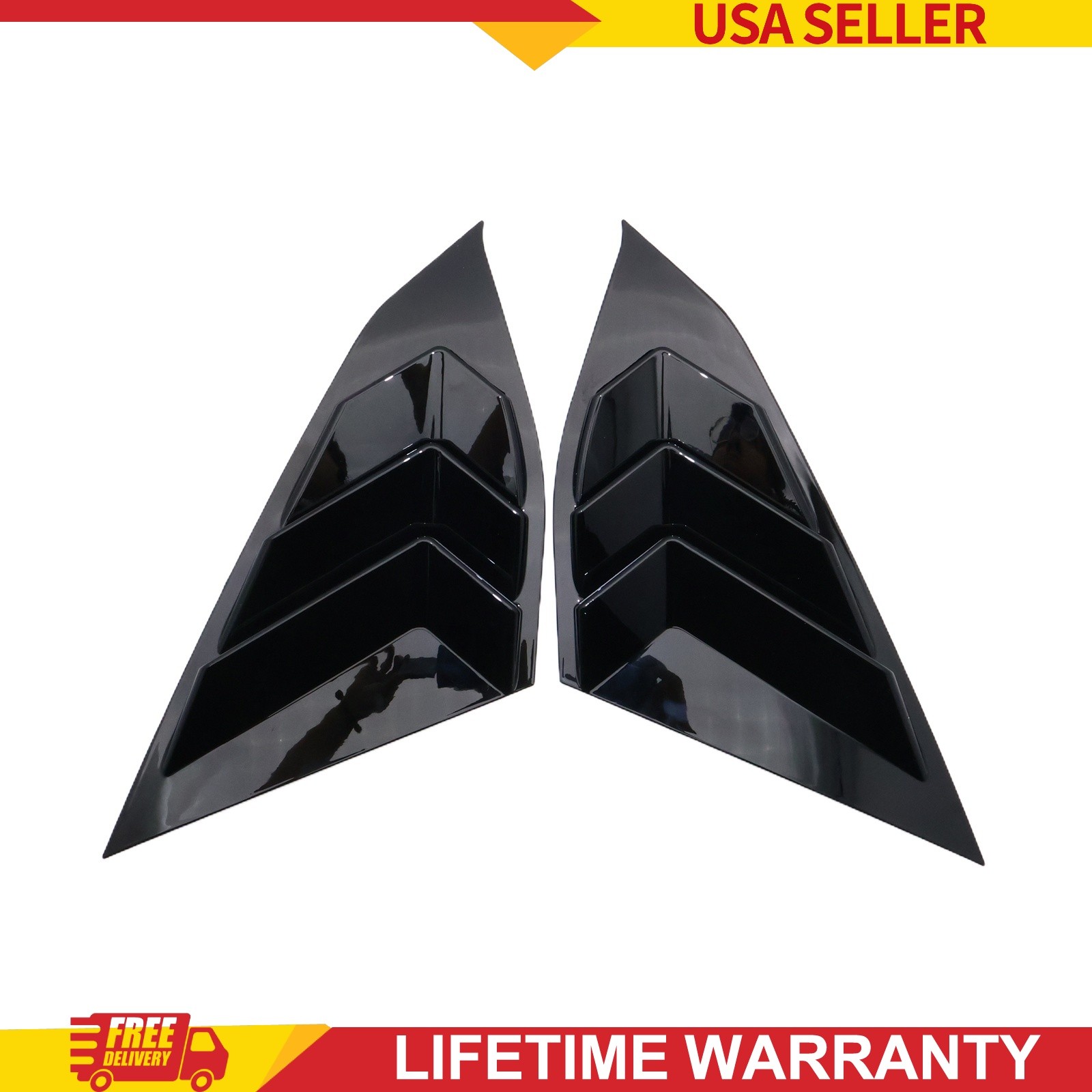 Glossy Side Window Louvers Cover For 2018-2020 Honda Accord Auto Accessories