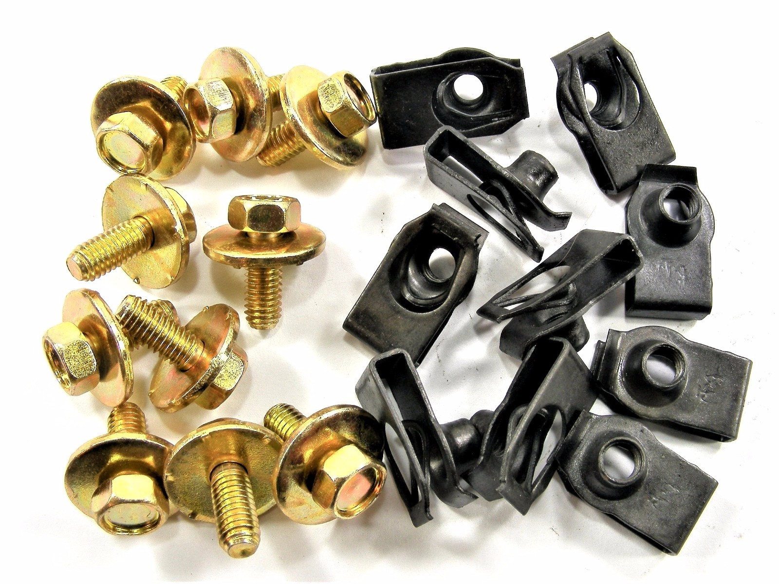MAZDA Body Bolts & U-nut Clips- M6-1.0 x 16mm Long- 10mm Hex- 20pcs (10ea)- #148