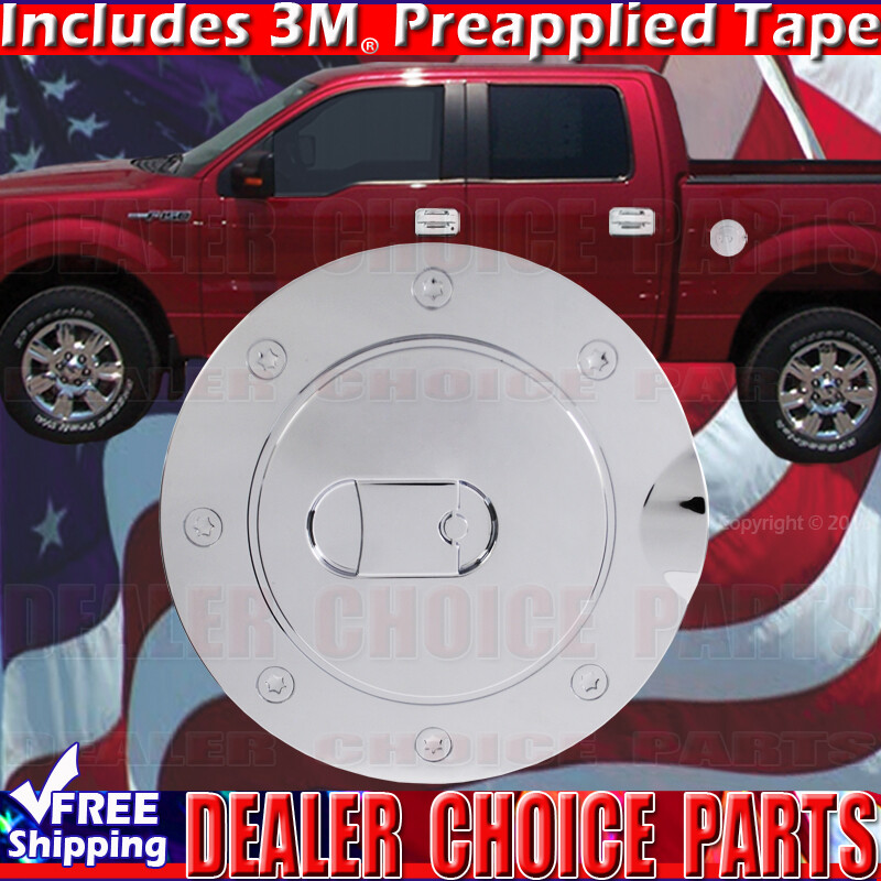 2009 2010 2011 2012 2013 2014 FORD F150 F-150 Chrome Fuel Gas Door COVER Overlay