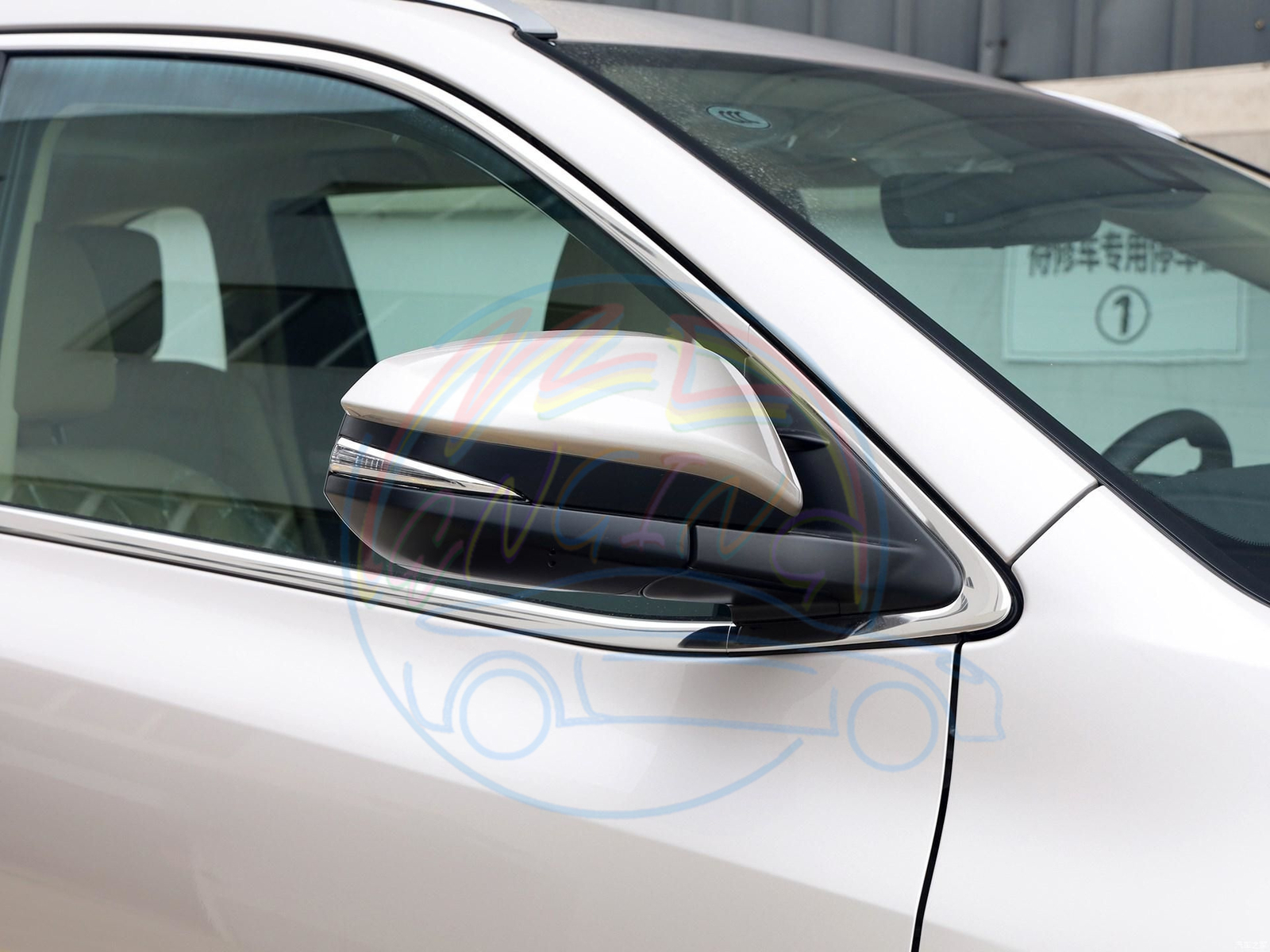 Right Side Rearview Mirror Bottom Cover Repalce For Toyota Highlander 2014-2019