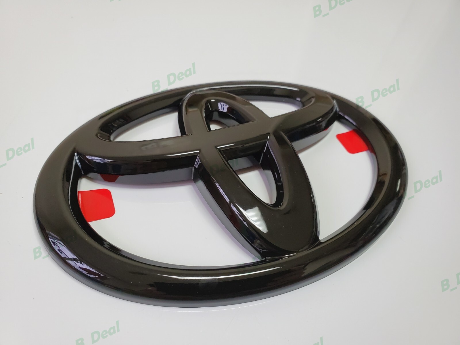 1PC Gloss Black Toyota Logo Overlay Emblem Fit Sienna Highlander Land Cruiser