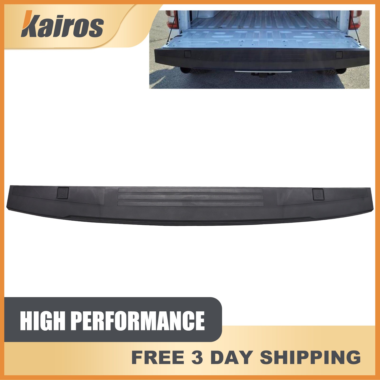 Fits 2021-2023 Ford F-150 Tailgate Top Trim Cap Cover Molding W/O Step Plastic