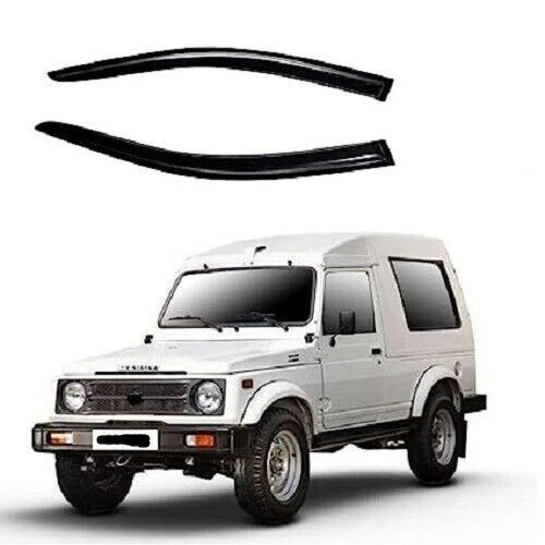 Door Visor/Wind Deflector/Rain Guard Compatible for Maruti Gypsy (set of 2pc) @V