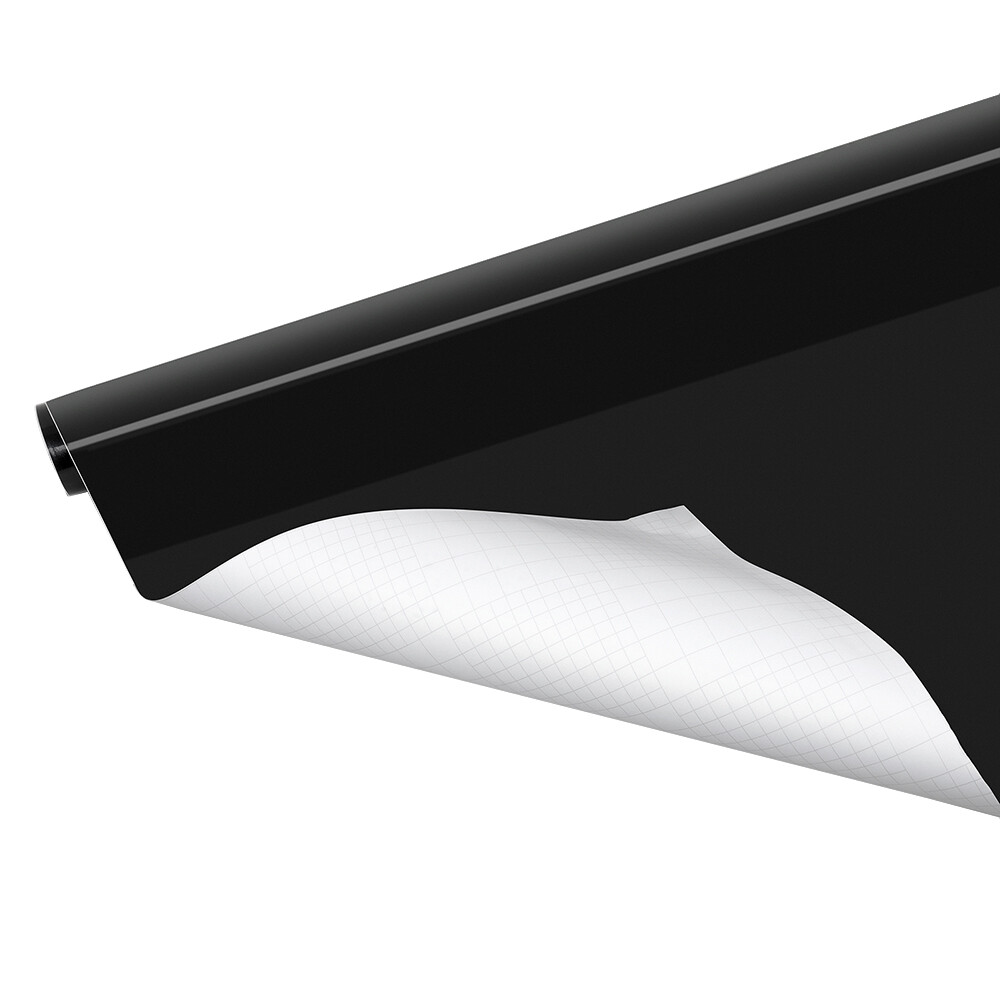 Universal Glossy Black Vinyl Film Wrap Sticker Decal DIY Bubble Free Air Release