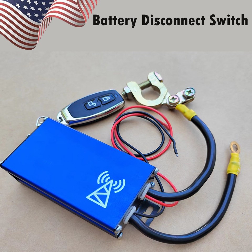 Battery Isolator Master Disconnect Cut Off Switch with Wireless Remote Control