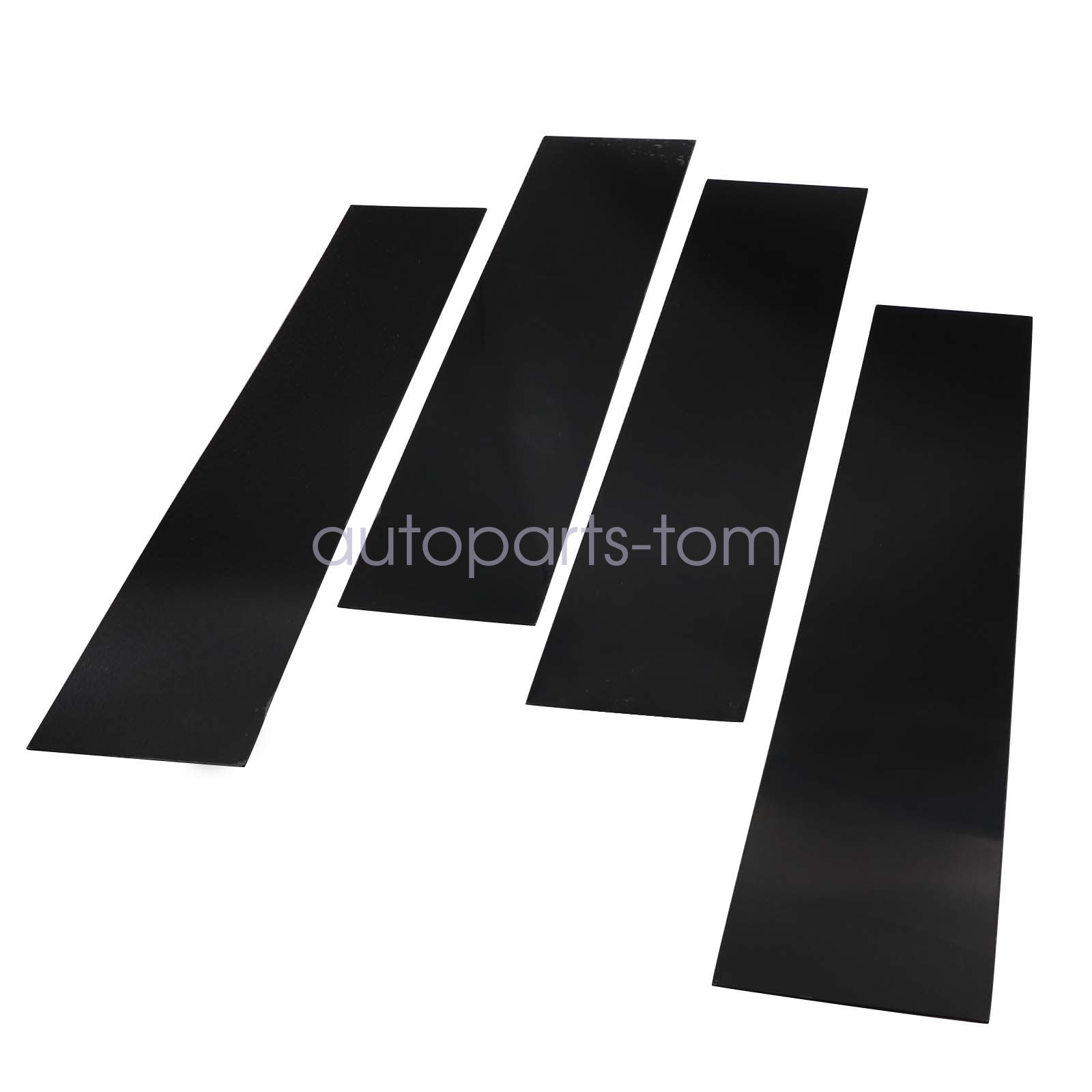 For 2004-2014 Ford F-150 F150 Super Cab Crew Piano Black Pillar Door Post Trim