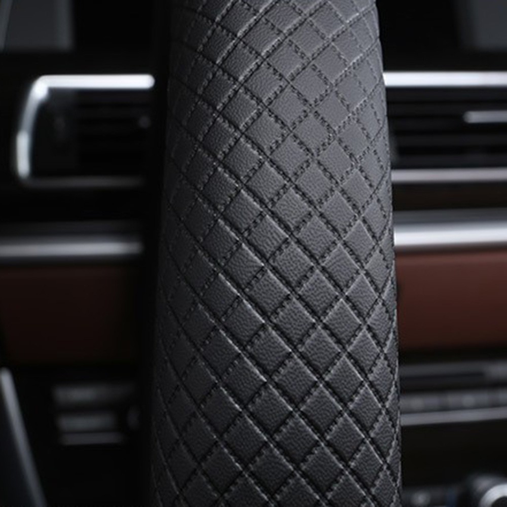 PU Leather Car Steering Wheel Cover Protector Universal For Most Auto SUV 15″