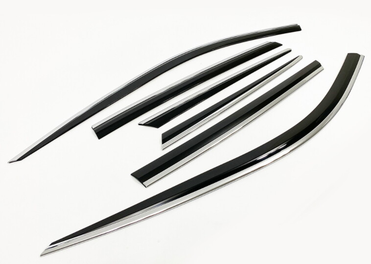 Premium Door Visor Rain Vent Guard Window 4P E456 Ups for Genesis GV80 2021~2023