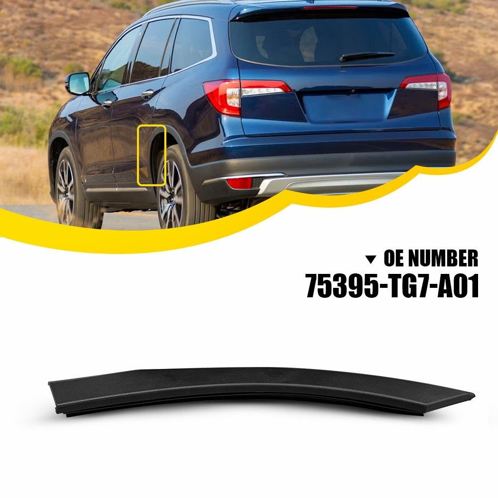 1PCS Left Fender Flare Wheel Molding Trim Fit 2016-2022 Honda Pilot Elite Rear