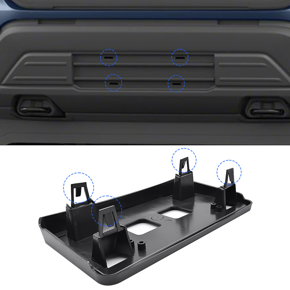 Fits 2021 2022 2023 F150 3.3/5.0L Black Front Bumper License Plate Frame Bracket