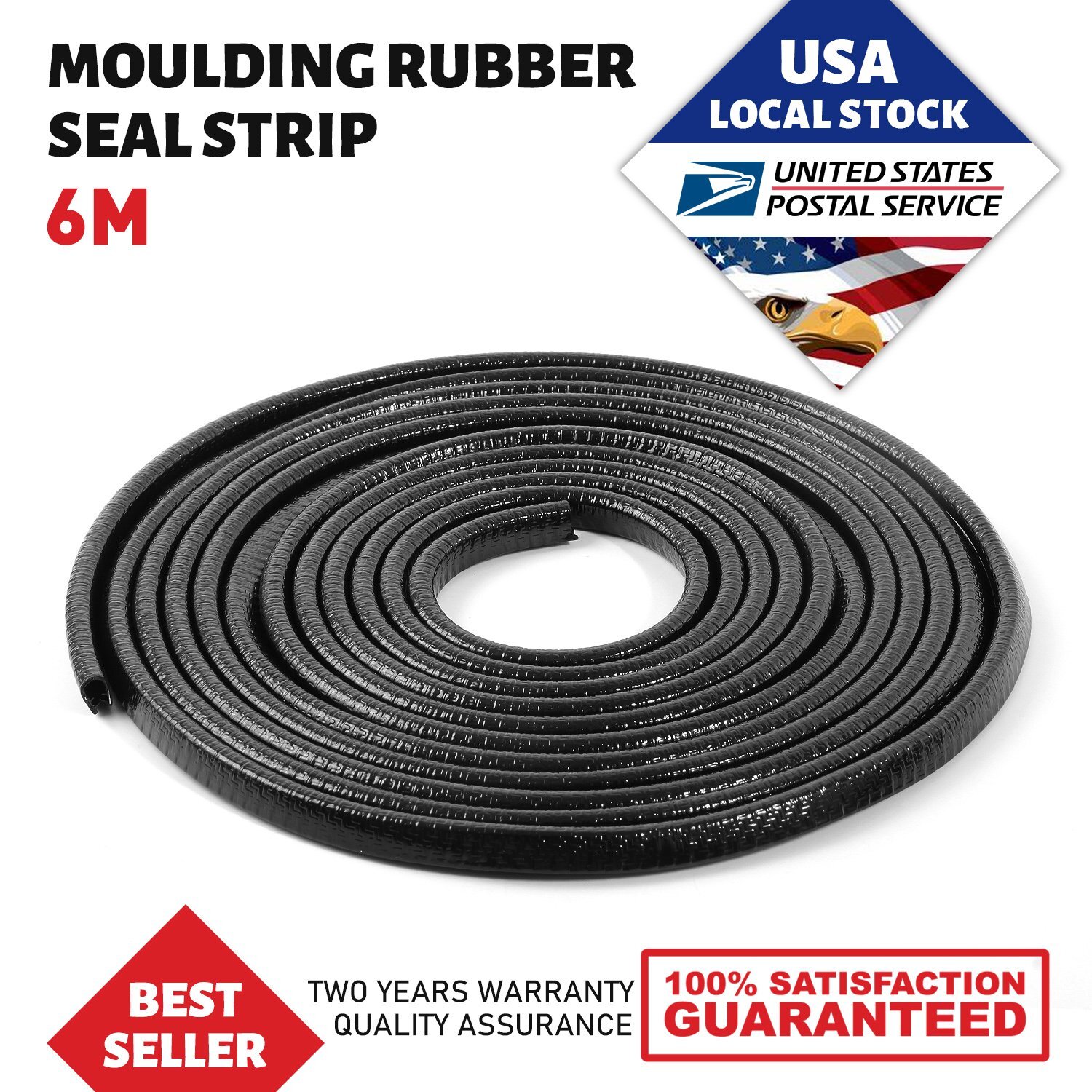 6M 20ft BLACK Rubber Seal 4 Car Door Edge Guard Trim Molding FOR Nissan Frontier