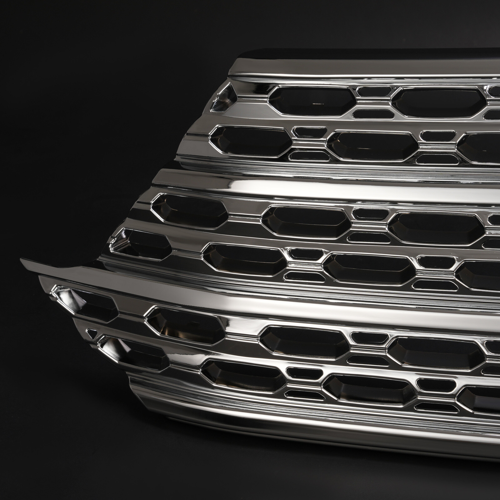 For Ford Explorer XLT BASE 20-24 Front Radiator Grille Cover Overlay Trim Chrome