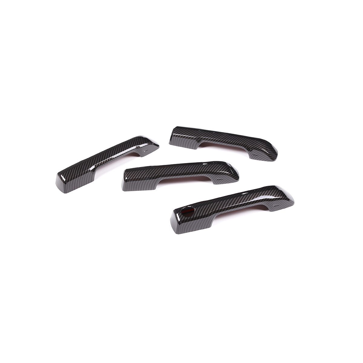 Carbon Fiber Side Mirror + Side Door Handle Cover Trim For Toyota Tundra 2022-24