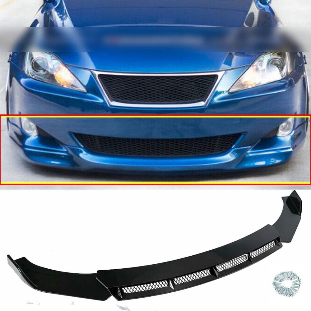 For Acura TL 1992-2010 Glossy Black Style ABS Front Bumper Chin Lip Body Kit USA