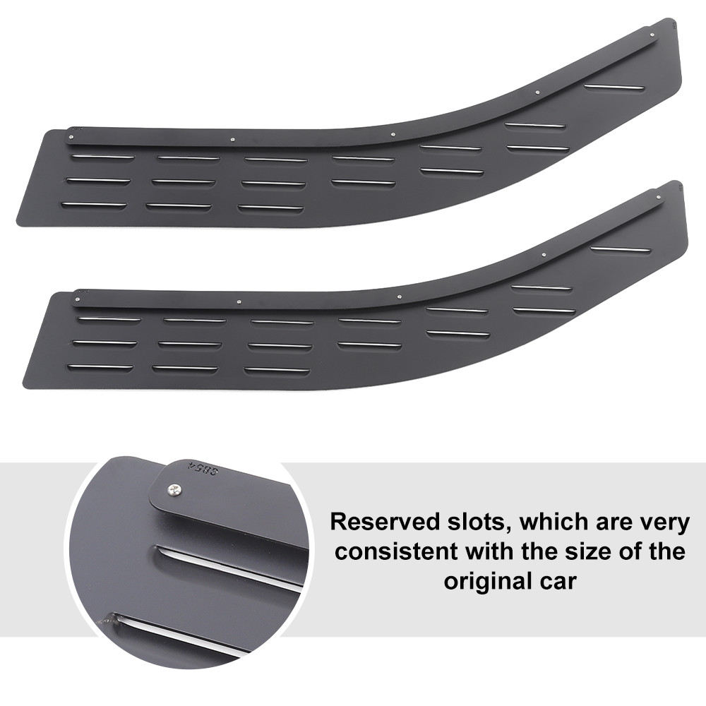 Sides Front Door Window Louvers Air Vent Outlet Plate Cover for Ford F150 09-14