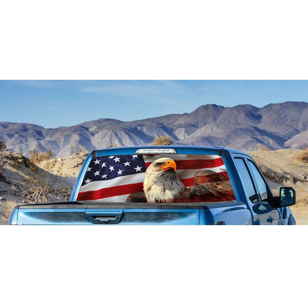 1pc Car Rear Window Windshield Graphic Vinyl Decal Sticker For Truck Pickup