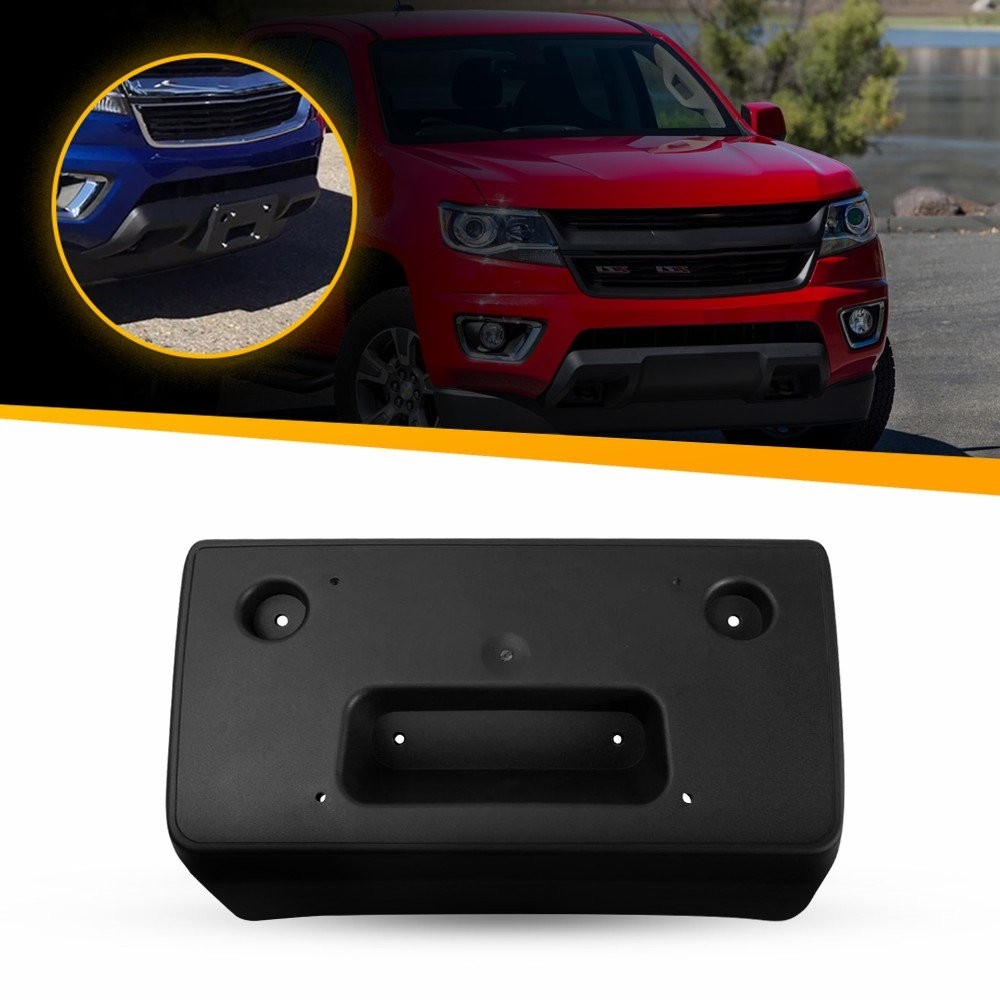 For Chevrolet Colorado 2015-2020 Black Front License Plate Tag Holder Bracket US