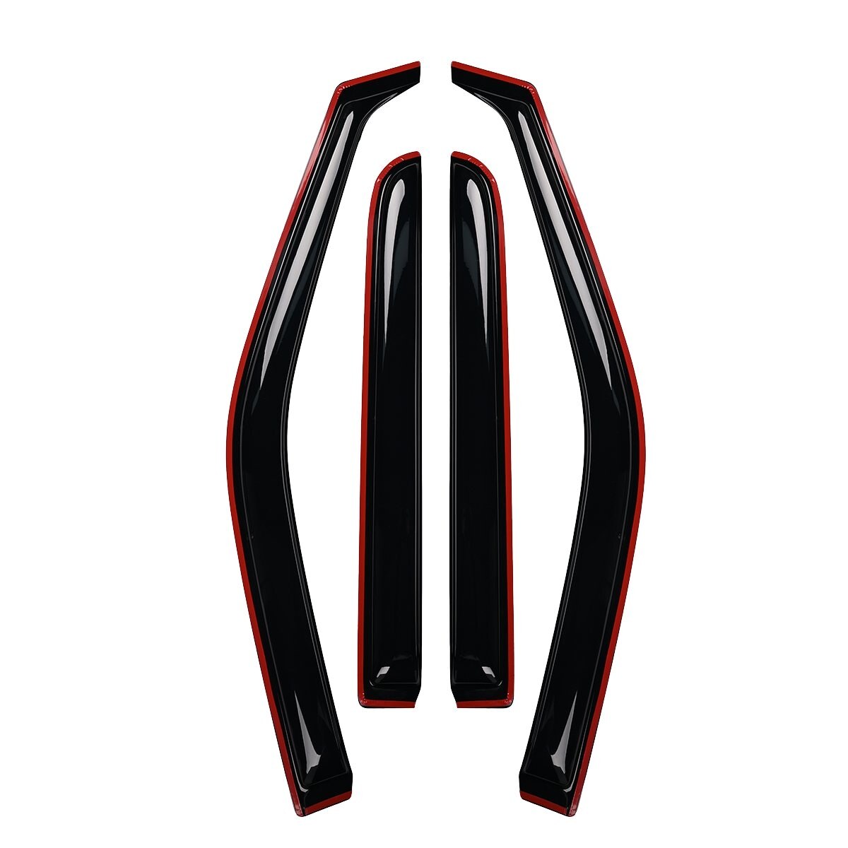 For Ford F150 F-150 Super Crew Cab 15-22 In Channel Window Visors Sun Rain Guard