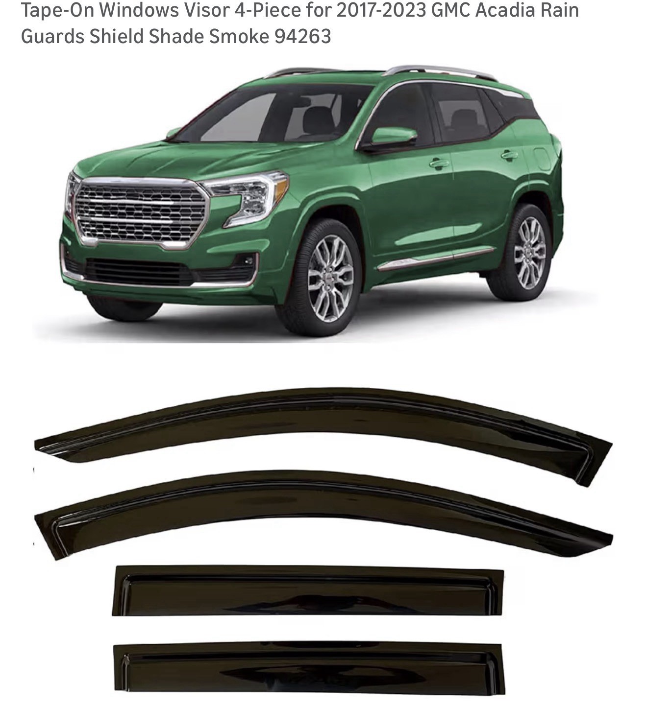 Auto Ventshade [AVS Outside Mount Rain Guards for 2017-2023 GMC Acadia | Wind…