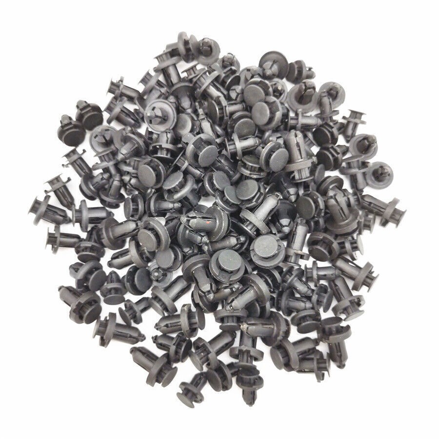 Universal Auto Bumpers Plastic Fasteners Snap Push Screw Rivet Panel Fixings