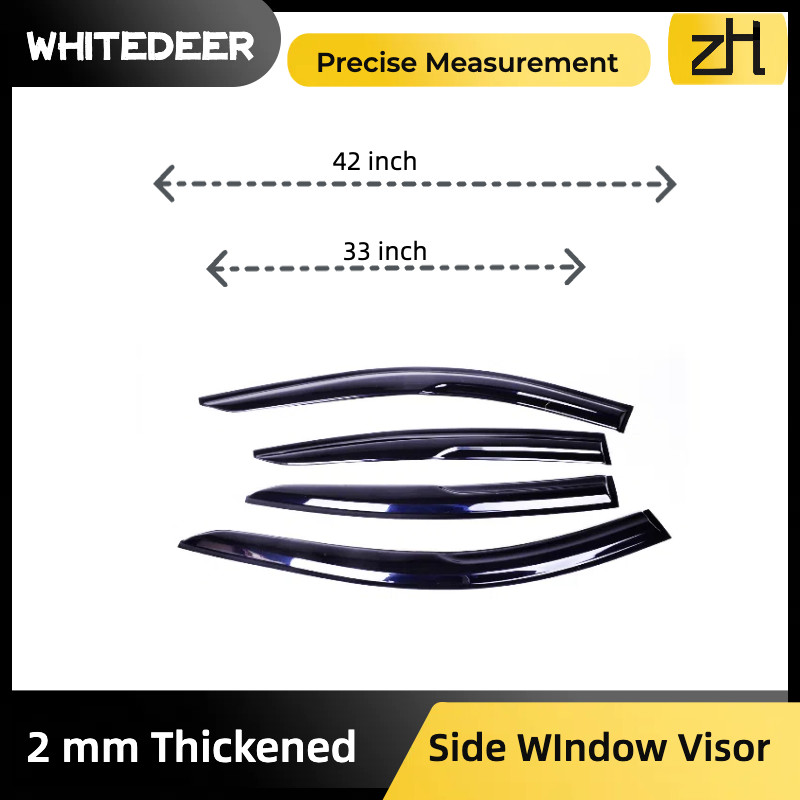 Fits for Acura TL 09-14 Acrylic Side Window Visor Sun Rain Deflector Guard