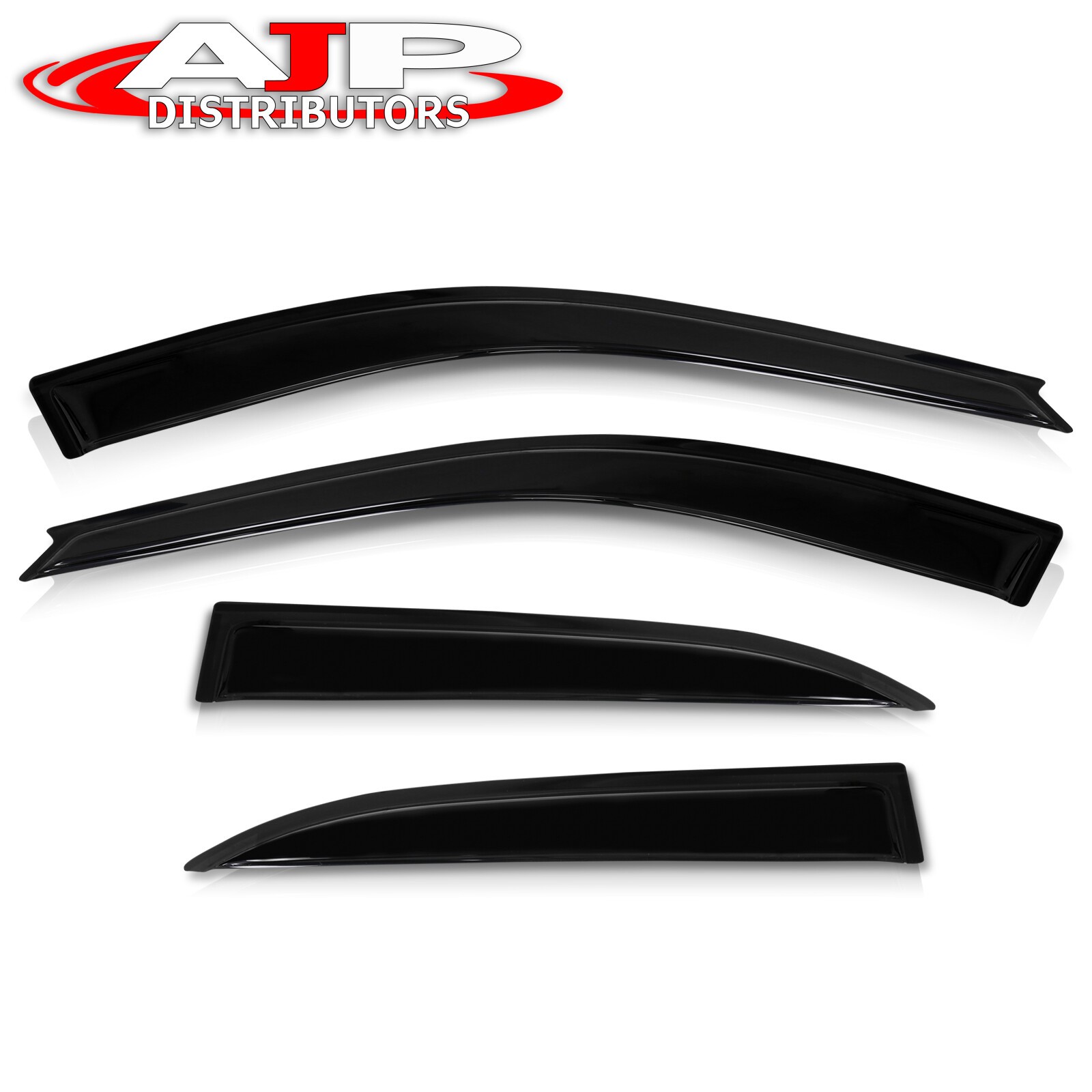 4PC Window Visor Rain Guard Wind Deflector For 2004-2008 Nissan Maxima A34 Sedan