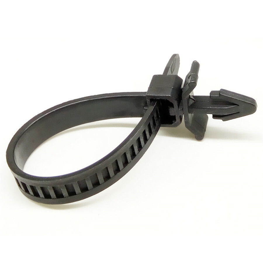 50pcs 145mm Cable Zip Tie Down Strap Wire Nylon Wrap Fastener Loom Black