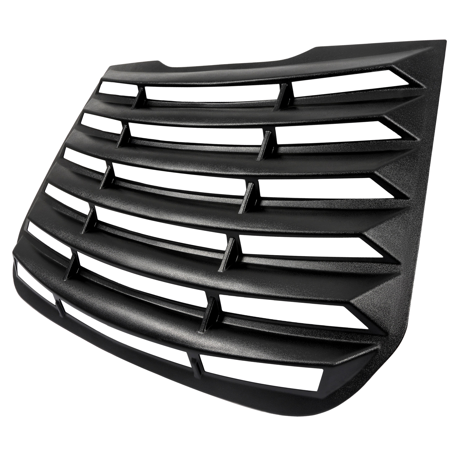 HECASA Rear Window Louver Windshield Shade Cover Black ABS For Ford Fusion 13-20