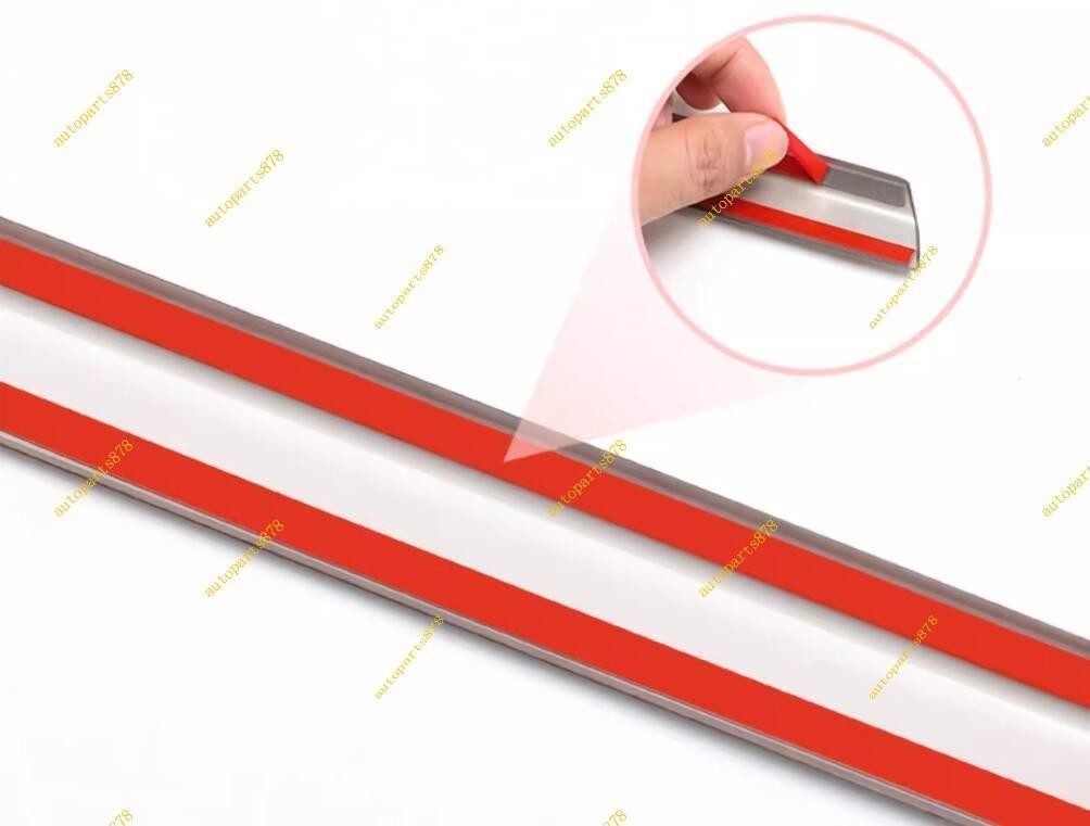 8X For Benz E-Class 2017-2023 4-Door Silver Steel Car Window Molding Strip Trim